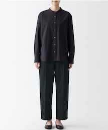 無印良品 | 撥水ストレッチタックワイドパンツ(パンツ)