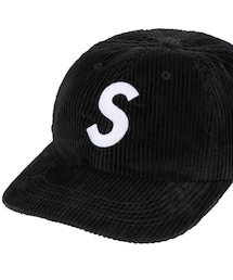 Supreme  | corduroy s Logo 6-panel black(帽子)
