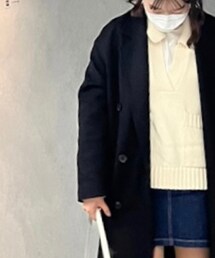 ZARA | ノーカラーコート