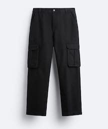ZARA | STRAIGHT FIT カーゴ デニムパンツ(カーゴパンツ)