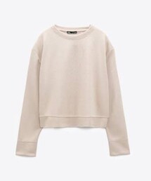 ZARA | ZARA テクスチャー織地プールオーバー5644951711(スウェット)