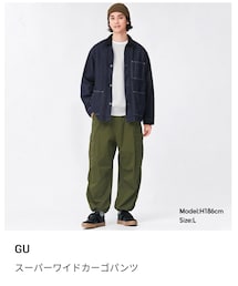 GU | スーパーワイドカーゴパンツ(カーゴパンツ)