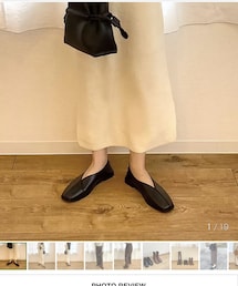 nugu | leather basic flat - brown(パンプス)