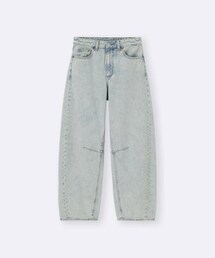 GU | バレルレッグジーンズ(デニムパンツ)