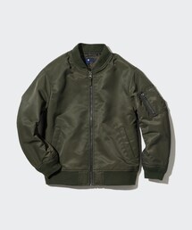 UNIQLO | UNIQLO KIDS MA-1ブルゾン　カラー：57 OLIVE  110 ¥3990(MA-1)