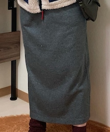 UNIQLO | ボアスウェットスカート/08 DARK GRAY(スカート)