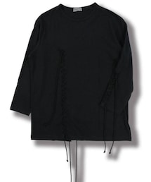 Yohji Yamamoto POUR HOMME | ヒモ通し丸首長(BLACK)


(Tシャツ/カットソー)
