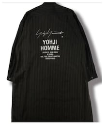 Yohji Yamamoto POUR HOMME | A-スタッフシャツA(BLACK/STRIPE)(シャツ/ブラウス)