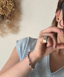 ウブド那須 | 水牛の角でできたリング。入っているマークによって願いごとが違うんだそうです。(ファッション雑貨)