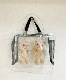 DAISO | クリアバッグを二重にしています🥰(トートバッグ)