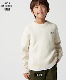 UNIQLO | プレミアムラムクルーネックセーター(トップス)