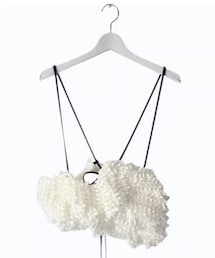 RIBBON ORGANDY BUSTIER