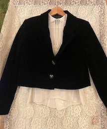 VINTAGE | vintage velvet cropped  jacket(ジャケット/アウター)