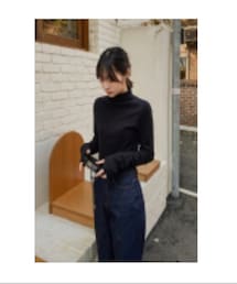 DHOLIC | サムホールタートルネックTシャツ(トップス)