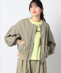 Grand PARK | ノーカラーボリュームスリーブブルゾン(ブルゾン)