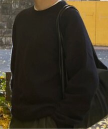 UNIQLO | プレミアムラムクルーネックセーター　約¥3,000(ニット/セーター)