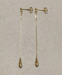 3coins | メタルドロップロングピアス(ピアス（両耳用）)
