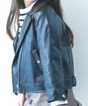 韓国子供服の「ジャケット/アウター(ライダースジャケット)」