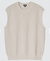 UNIQLO | ウォッシャブルオーバーサイズニットベスト(ベスト)