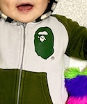 A BATHING APE(アベイシングエイプ)の「ママ＆ベビー(ロンパース)」