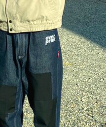 over print | デニムパンツ