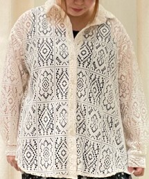 Samansa Mos2 blue | シャツ/ブラウス