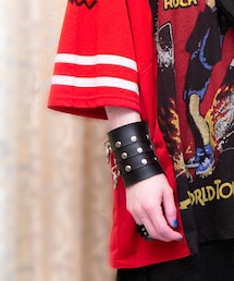 DEVILISH leather bangle | バングル/リストバンド