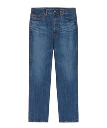 GU | ハイウエストストレートジーンズ(デニムパンツ)