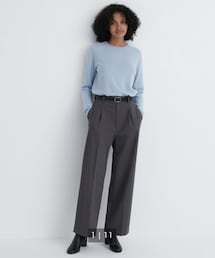 UNIQLO | タックワイドパンツ（ワンタック・丈標準69～71cm）/サイズ:S(スラックス)