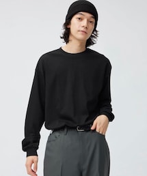 GU | ドライポンチクルーネックT(長袖)(Tシャツ/カットソー)