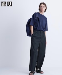 UNIQLO | タックワイドパンツ(チノパンツ)