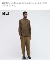 UNIQLO | フランネルイージーワイドフィットパンツ(パンツ)