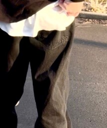 UNIQLO | ワイドフィットデニム30インチダークグレー(デニムパンツ)