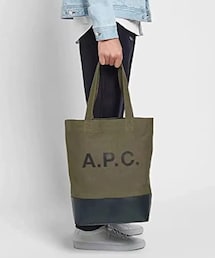 A.P.C. | Apesse Axel Denim Bag Logo Handbag (トートバッグ)