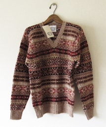 Jamieson's of Shetland | MK158V シェットランドウール フェアアイル Vネックセーター(ニット/セーター)