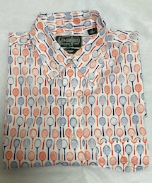 GITMAN VINTAGE | fennica別注 woodies プリントプルオーバーBD半袖シャツ(シャツ/ブラウス)