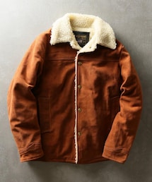 VANSON | JOURNAL STANDARD relume 別注 スウェード ボアブルゾン(ブルゾン)