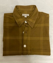Steven Alan | C/SILK CHECK REVERSE SEAM SSL半袖シャツ(シャツ/ブラウス)