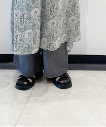 Samansa Mos2 blue | デニムパンツ