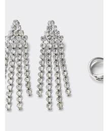 GU | ビジューフリンジピアス(ピアス（両耳用）)