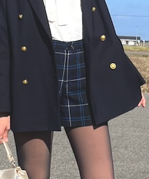 UNIQLO | ウールブレンドチェックショートパンツ(その他パンツ)