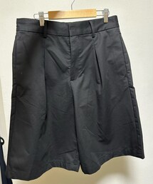 ZARA | プリーツ入りコットン&リネンバミューダ パンツ(スラックス)