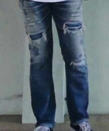 WHITE LINE | ダメージデニムパンツ(デニムパンツ)