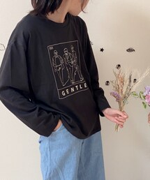 pairmanon | 【プレミアムコットン100】イラストプリント アソート長袖Tシャツ(Tシャツ/カットソー)
