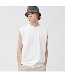 GU | ドライポンチオーバーサイズスリーブレスT(Tシャツ/カットソー)