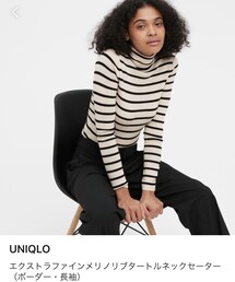 UNIQLO | エクストラファインメリノリタートルネックセーター(ニット/セーター)