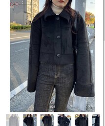 LAZY AND EASY | soutien collar mustang ¥11,000(ムートンコート)