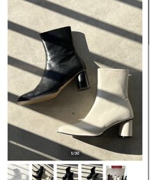 LAZY AND EASY | round heel short boots ¥7,900(ブーツ)