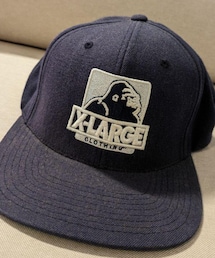 XLARGE | 古着／ベースボールキャップ／ネイビー(キャップ)