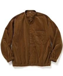 MUJI Labo | 起毛ドロップショルダースタンドカラー/XL(シャツ/ブラウス)